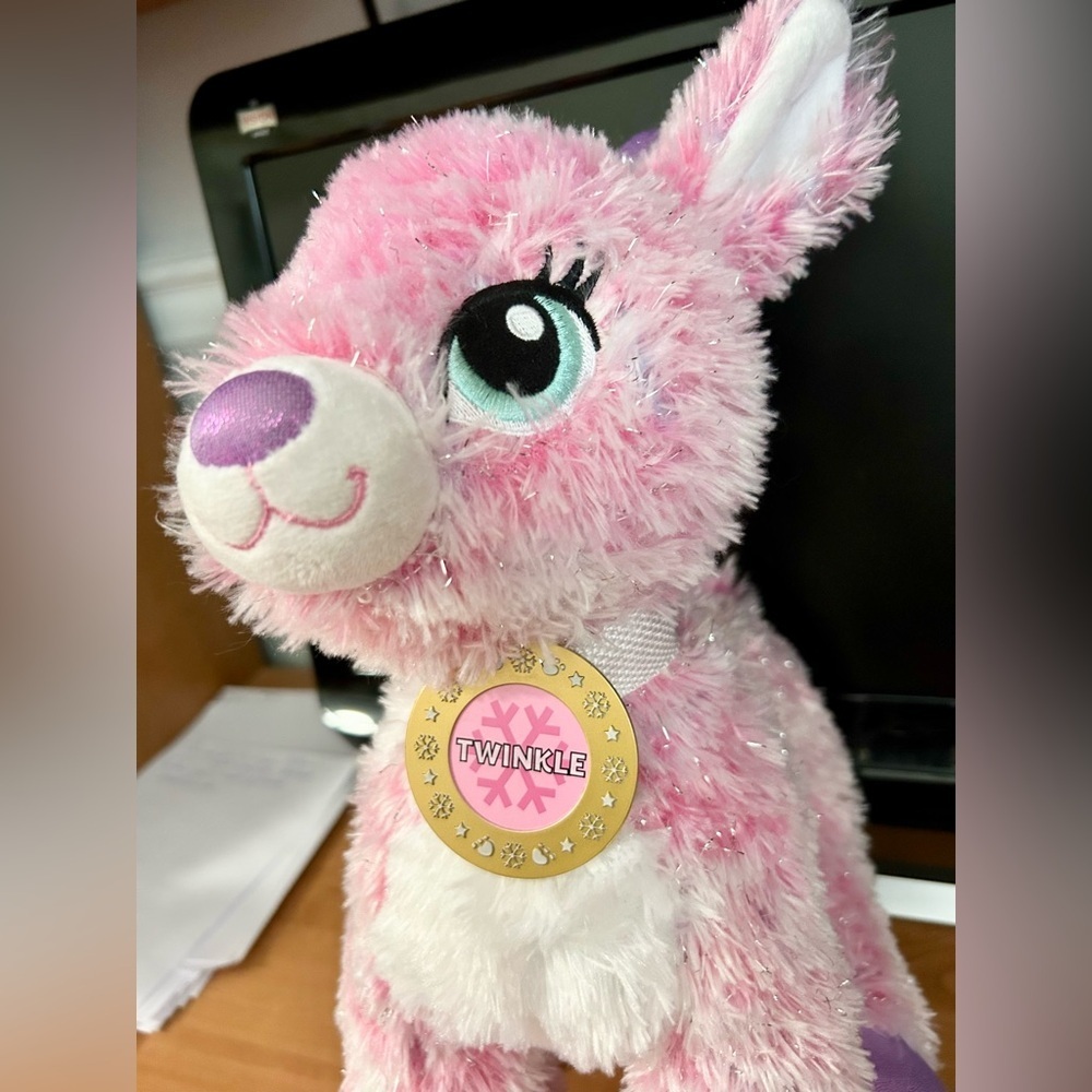 Build A bear reindeer TWINKLE deer with clothes/necklace plush toys Christmas - Picture 5 of 10